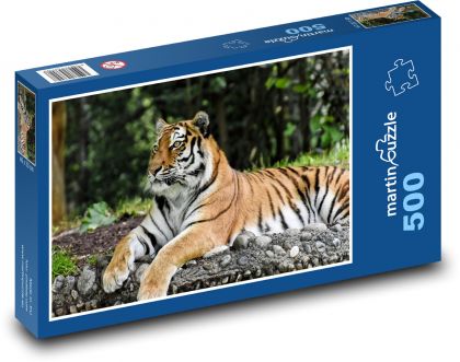 Tiger v zoologickej záhrade - Puzzle 500 dielikov, rozmer 46x30 cm 