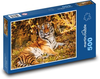 Tygr - šelma, dravec - Puzzle 500 dílků, rozměr 46x30 cm