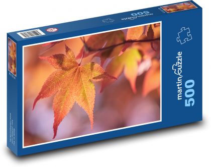 Liście klonu japońskiego - Puzzle 500 elementów, rozmiar 46x30 cm
