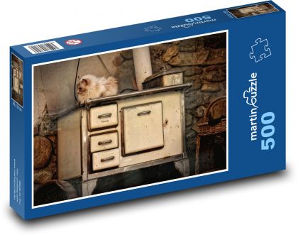 Oven - stove, nostalgia - Puzzle of 500 pieces, size 46x30 cm 