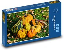 Pumpkins - gourds, harvest Puzzle of 500 pieces - 46 x 30 cm 