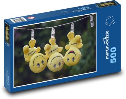 Plüsch-Smilies - Puzzle - 500 Teile