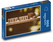 Kostky - pohár, štěstí Puzzle 500 dílků - 46 x 30 cm