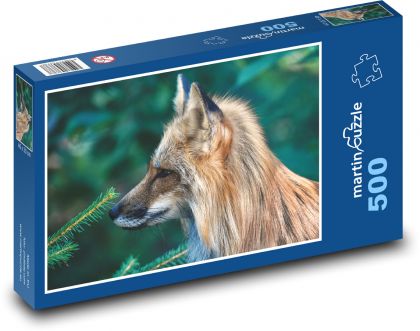 Fox - wild, deer - Puzzle of 500 pieces, size 46x30 cm 