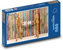 Praca zespołowa – ręka w rękę Puzzle 500 elementów - 46x30 cm