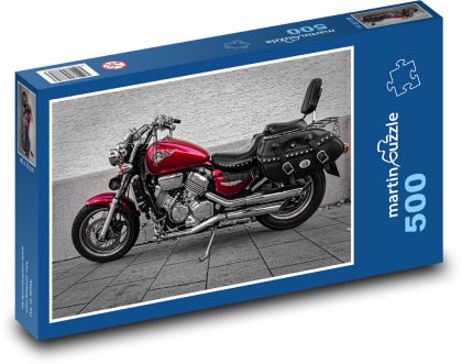 Motocykel - Honda, motorka - Puzzle 500 dielikov, rozmer 46x30 cm 
