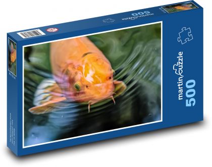 Koi - Japanese fish - Puzzle of 500 pieces, size 46x30 cm 