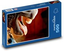 Horse - animal, teeth Puzzle of 500 pieces - 46 x 30 cm 