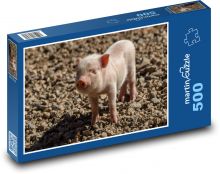 Sele - prase, prasátko Puzzle 500 - 46x30 cm