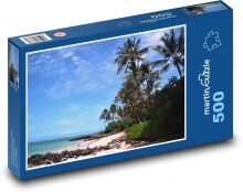 Tropický ráj - moře, pláž Puzzle 500 dílků - 46 x 30 cm