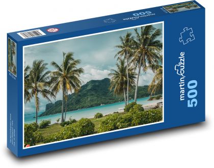 Ocean - tropikalna wyspa - Puzzle 500 elementów, rozmiar 46x30 cm