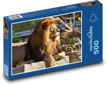Lev - velká kočka, hříva Puzzle 500 - 46x30 cm