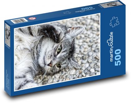 Gelbe Dahlie - Gartenblume - Puzzle - 500 Teile