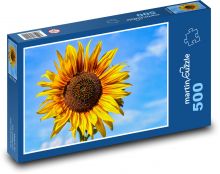 Słonecznik - żółty kwiat Puzzle 500 elementów - 46x30 cm