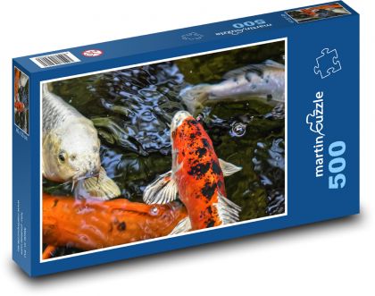 Japońska ryba - Koi, karp - Puzzle 500 elementów, rozmiar 46x30 cm