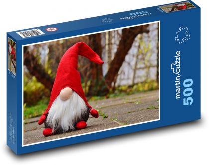 Vánoční skřítek - vánoce, dekorace - puzzle 500 dílků