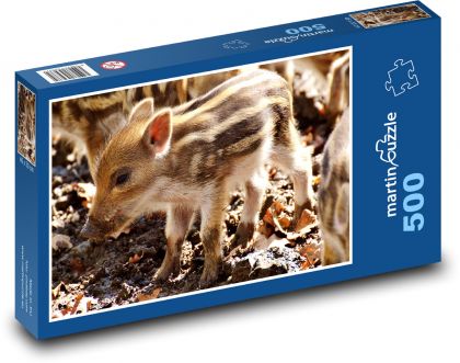 Diviak - prasiatko, prasiatko - Puzzle 500 dielikov, rozmer 46x30 cm 