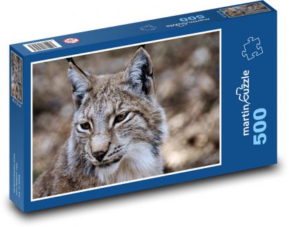 Lynx - wildcat, wild animal - Puzzle of 500 pieces, size 46x30 cm 