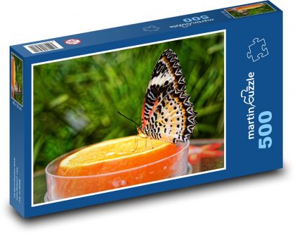 Butterfly - insects, wings - Puzzle of 500 pieces, size 46x30 cm 