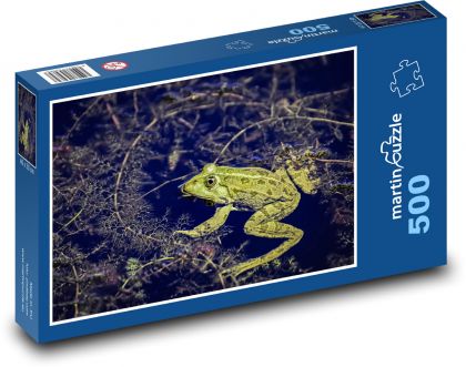 Žába - rybník, zvíře - Puzzle 500 dílků, rozměr 46x30 cm