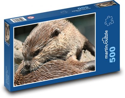 Vydra, cicavec - Puzzle 500 dielikov, rozmer 46x30 cm 
