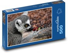 Lemur - opice, zoo Puzzle 500 dílků - 46 x 30 cm