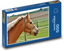 Horse - mane, braids Puzzle of 500 pieces - 46 x 30 cm 