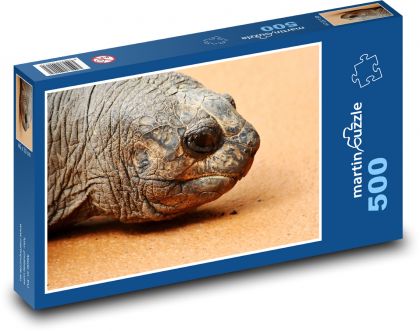Obří želva - zvíře, plaz - Puzzle 500 dílků, rozměr 46x30 cm