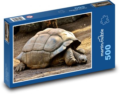 Obrie korytnačka - plaz, zoo - Puzzle 500 dielikov, rozmer 46x30 cm 