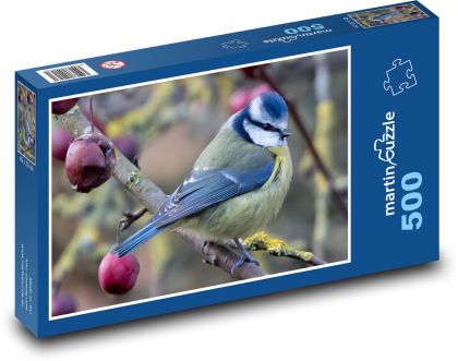 Tit - bird, nature - Puzzle of 500 pieces, size 46x30 cm 