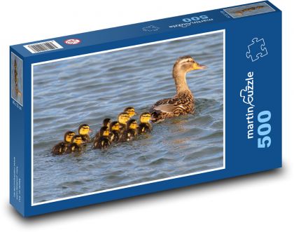 Duck and duckling - Puzzle of 500 pieces, size 46x30 cm 