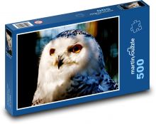 Sova sněžná - pták, zvíře Puzzle 500 - 46x30 cm