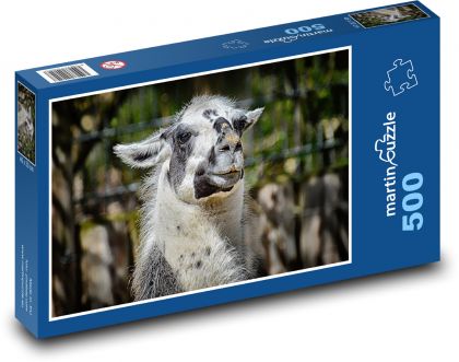 Lama - zviera, zoo - Puzzle 500 dielikov, rozmer 46x30 cm 
