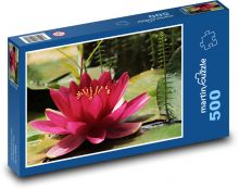 Lekno - fialový kvet Puzzle 500 dielikov - 46 x 30 cm