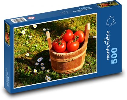 Rajčata - zelenina, zahrada - Puzzle 500 dílků, rozměr 46x30 cm