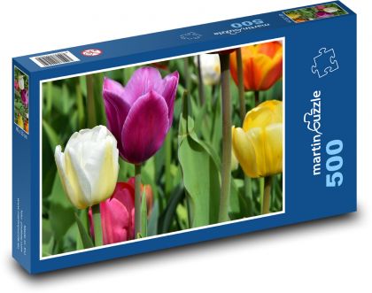 Tulpen - blühen, Frühling - Puzzle - 500 Teile