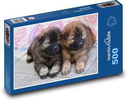 Šteňatá - psy, maznáčikovia - Puzzle 500 dielikov, rozmer 46x30 cm 