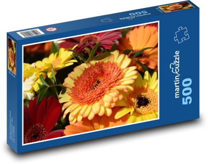 Kvetina - záhrada, jar - Puzzle 500 dielikov, rozmer 46x30 cm 