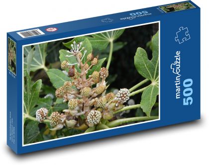 Rastliny - zelené kvety, záhrada - Puzzle 500 dielikov, rozmer 46x30 cm 