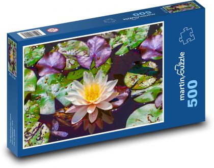 Lily - pond, flower - Puzzle of 500 pieces, size 46x30 cm 