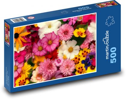 Flowers - Garden, Spring - Puzzle of 500 pieces, size 46x30 cm 