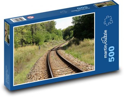 Koleje - železnice, trať - puzzle 500 dílků