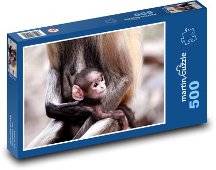 Opice - mládě, opičátko - Puzzle 500 dílků, rozměr 46x30 cm