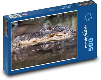 Krokodýl - plaz, voda - puzzle 500 dílků