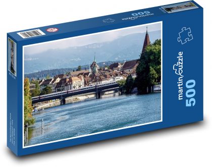Solothurn - Szwajcaria, pociąg - Puzzle 500 elementów, rozmiar 46x30 cm