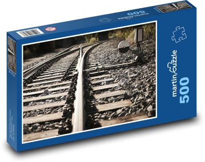 Rails, switches, railways - Puzzle of 500 pieces, size 46x30 cm 