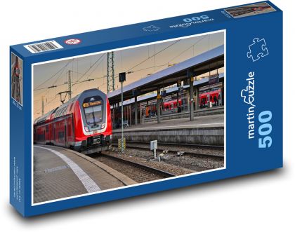 Bahnhof - Eisenbahn, Zug - Puzzle - 500 Teile