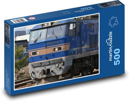 Freight train - rail, transport - Puzzle of 500 pieces, size 46x30 cm 