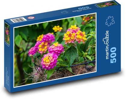 Kvety - záhrada, jar - Puzzle 500 dielikov, rozmer 46x30 cm 