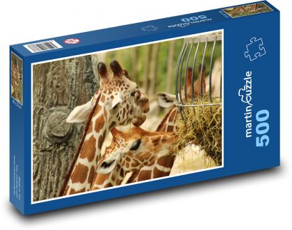Žirafa - zoo, Afrika - Puzzle 500 dílků, rozměr 46x30 cm
